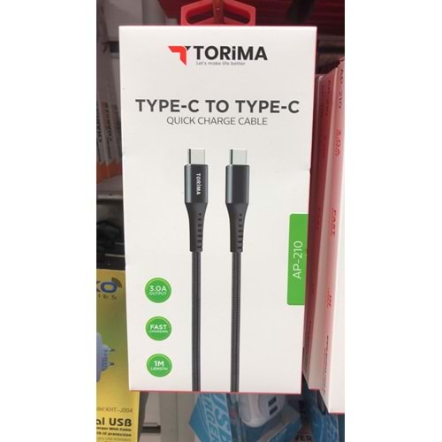 TORİMA TYPE-C TO TYPE-C CABLE/AP210