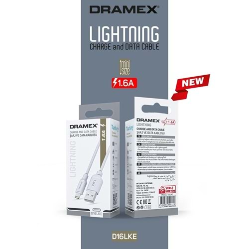 DRAMEX Lightning Kablo Eco 1.6A D16LKE