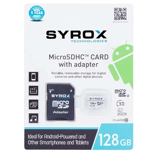 Hafiza kart SYROX 128 GB SYX-MC128
